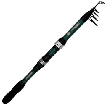 Resor Bärbart fiskespö 1,8 m teleskopiskt, vikt 5–20 g, stängd längd 40,5 cm Fiskespö(Green)