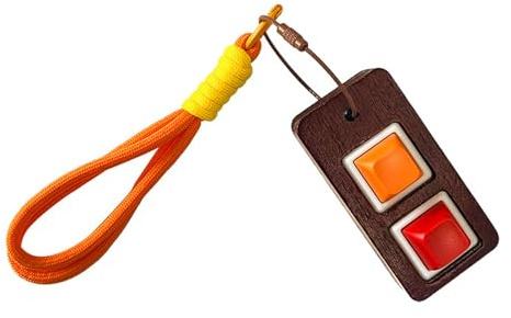 BELOWSYALER Portachiavi con bottone a pressione in stile cartone animato, strumento per alleviare l'ansia, per studenti, lavoratori, cinturino per telefono, accessorio pratico per tutti i giorni con