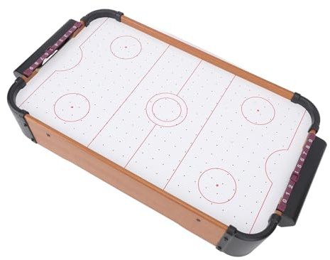 Hamwesh Mini Tavolo da Air Hockey, Gioco da Tavolo di Air Hockey da con 3 Batterie AA, da Aria Portatile Leggero con MDF, Ventilatore Elettrico, 8 Accessori per Bambini, Ragazzi e Ragazze