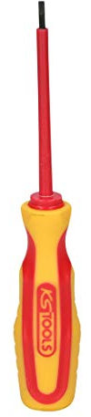 KS Tools 117.0502 Destornillador ERGOTORQUE VDE, ranurado, 2,5 mm
