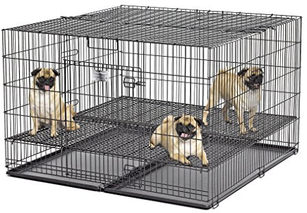 MidWest Homes for Pets Puppy Playpen Crate - 248-05 Grid & Pan Included