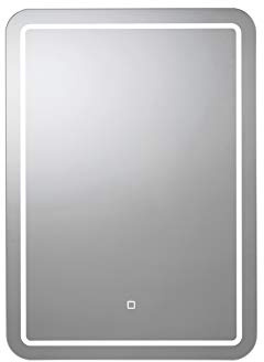 Croydex MM720400E Chawston Hang 'N' Lock Illuminated Square Mirror, Glass , 3x40x60.5 cm