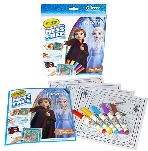 CRAYOLA Colour Wonder Glitzer-Set, mehrfarbig, 29,21 x 22,09 x 2,28 cm | Geschenk für Kinder, ab 3 Jahren