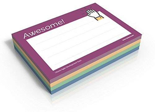 Ulassa Kudos Haftnotizen mit Motiv - ENGLISH - 200 Sticky Notes (4x50 Blatt) Klebezettel mit Text Awesome - Great Job - Thank You - Very Happy - steigert die Wertschätzung & Motivation