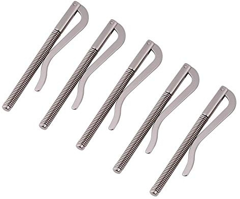 5 Clips Metal Cartera Sujeción Billetes Repuesto