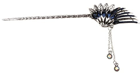 chiwanji Chinesische Haarstock Haarnadel Haarstab Haarstift Haarspange Haarschmuck Kopfschmuck, Blau