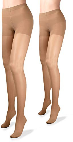 Relaxsan Multifibre 780FM - 2 PAIRES - (Vison 2/M) collant de maintien 12-17 mmHg compression graduée légère 70 Den