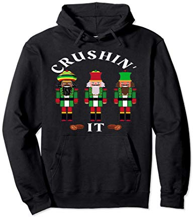 Divertenti schiaccianoci natalizi che schiacciano design 5 Felpa con Cappuccio