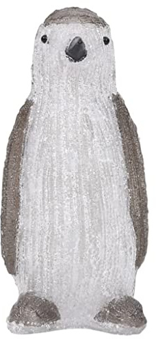 vidaXL LED Weihnachtsfigur Pinguin Beleuchtet Weihnachtsdeko Dekofigur Weihnachten Dekoration Beleuchtung Acryl Indoor Outdoor 30cm