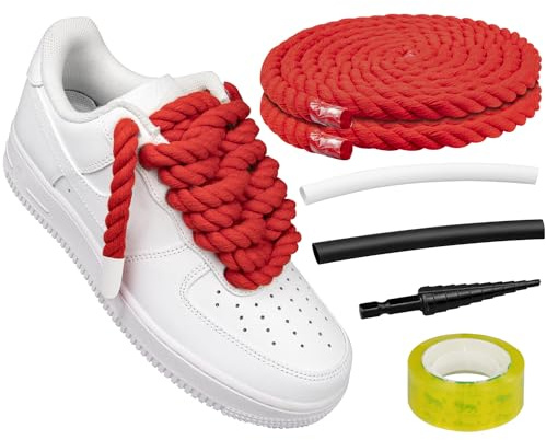 Endoto Lacci Scarpe per Air Force 1 Shoe Laces Shoelaces | Lacci corda | Materiale: Cotone