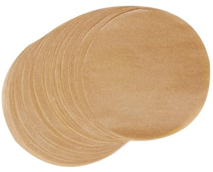 VIVIIHOO Backpapier für Heißluftfritteuse, 100 Blatt Ø18cm, Hitzebeständig & Antihaftbeschichtet, Pergamentpapier Zuschnitte Rund für Pizza, Ofen, Grill & mehr - Perfekt für Airfryer & Mikrowelle