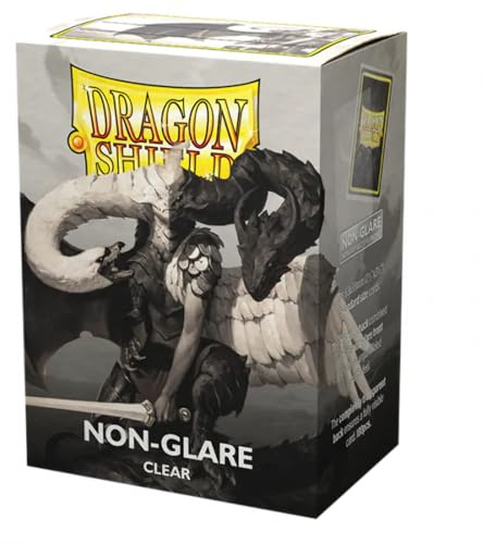 Dragon Shield | Standard Size Card Matte Sleeves | 100 CT - Non Glare Smooth & Tough Premium TCG Sleeves | Compatible with Pokemon, Flesh & Blood, One Piece & Magic The Gathering | Clear