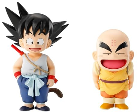 Ichibansho Figure - Dragon Ball - Son Goku & Krillin (Son Goku Training Sezione), Bandai Spirits Masterlise statua da collezione