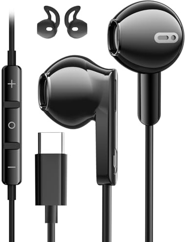 Auriculares USB C para Samsung Galaxy S26 Ultra S24 S23 S25 A17 A56 A16 5G