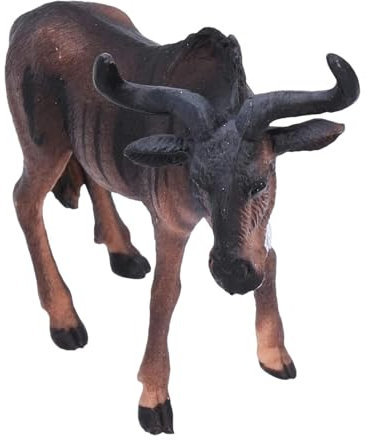 Rrlihjgu Figura di gnu, figura giocattolo di gnu,Figure di modelli animali | Figurine realistiche di piccoli animali, figure di animali educativi per bambini, giocattoli decorativi per bomboniere