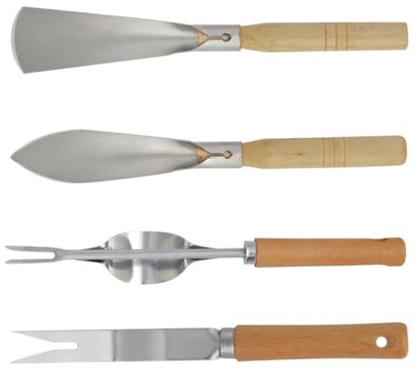 SUPVOX Set Di Attrezzi Da Giardinaggio Dal Design Ergonomico 1 Set Di Cazzuole in Acciaio Inossidabile Per Piantare E Diserbare