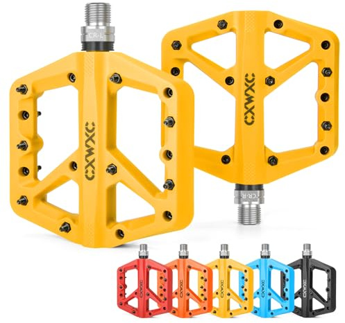 CXWXC Mountain Bike Pedals - Lightweight Nylon Fiber Bicycle Pedals