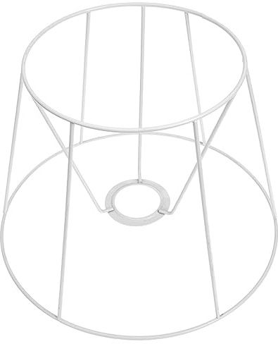 GRIRIW Lampenschirm und Moderne Beleuchtung Praktischer Lampenschirmhalter Ersatz mit Stabilem Metallrahmen und E27 Lampenhalter für Selbstgemacht Tischlampe im Zuhause oder Café