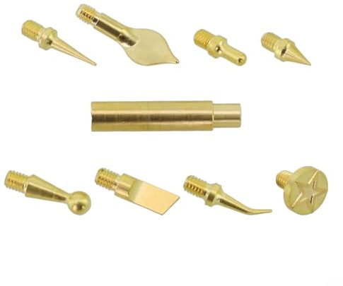 Lötkolben-Aufsätze, 8 Stück, hitzebeständig, mit Adapter
