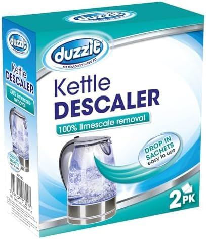 UKDeals Direct® Duzzit Kettle Descaler Limescale Remover Easy To Use Drop In Sachet, Blue, (Pack Of 2)