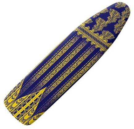Copriasse da stiro piccolo, 90 x 30 cm, elastico blu dorato, resistente alle bruciature e facile da montare, mini e portatili