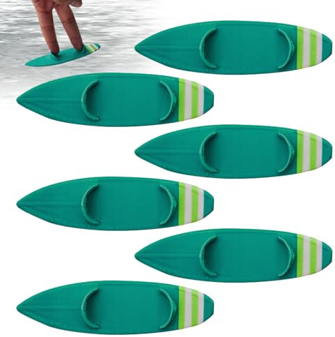 Flkiglm Finger Surfboard | 6 Stücke Surfer Spielzeug,Fingerboard Spiel Für Fenster Und Auto Kinder Jugendliche Deko