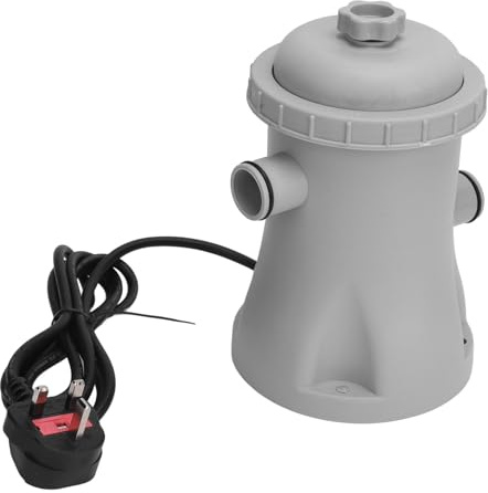 YDuupxe Pool Filter Pump Above Ground Multi Functional Filter Pump 330GPH for Improved Water Clarity 16W (UK Plug)