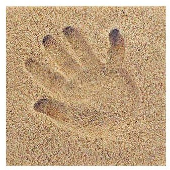 Licofun Erinnerung aus Sand Fuß- oder Handabdruck in Kartonage