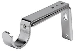 SPEEDY Poles Apart 28mm Adjustable Curtain Pole Support, Chrome