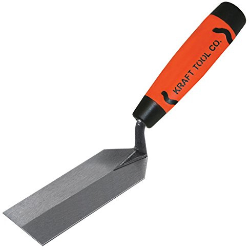 Kraft Tool GG432PF Margin Trowel with ProForm Soft Grip Handle, 5-Inch x 2-Inch, Orange/Black/Silver