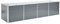 vidaXL Hochbeet Verzinkter Stahl 320x80x77 cm Grau Gartenbeet Pflanzbeet