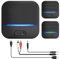 ELECTRIC GIANT Récepteur Bluetooth 5.0, Adaptateur Audio Bluetooth sans Fil pour Système Stéréo Domestique Casque Haut-parleurs TV PC, Faible Latence, Micro Intégré 3D Surround, RCA et 3.5mm Jack