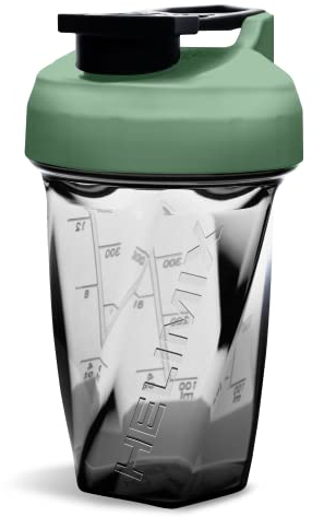 Helimix 2.0 Vortex Blender Shaker Bottle 591 ml - No Blending Ball or Whisk - USA Made - Portable Pre Workout Whey Protein Drink Cup - Mixes Cocktails Smoothies Shakes - Top Rack Safe