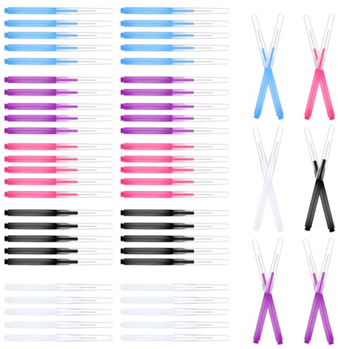 Lot de 50 pinceaux multicolores pour cils et sourcils, outil portable de lamination et d'élévation des sourcils pour extensions de cils