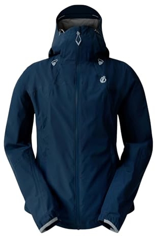 Dare 2b Torrek Damenjacke mit durchgehendem Reißverschluss, wasserdicht, Moonlt Denim, 44