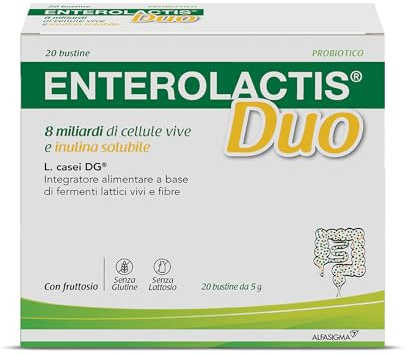 Enterolactis Duo 20 bustine solubili: probiotico che aiuta a favorire l’equilibrio intestinale