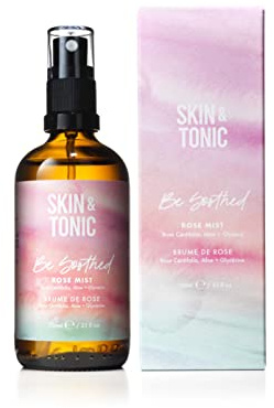 SKIN & TONIC Be Soothed Rose Mist – Gesichtswasser mit Rosenwasser und Aloe Vera – für Feuchtigkeit, Kühlung und Straffung – 100 ml