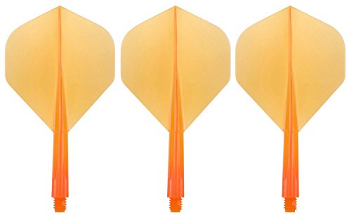 Condor Zero Stress Flight System - Standard Clear Orange - Dart Flights Short