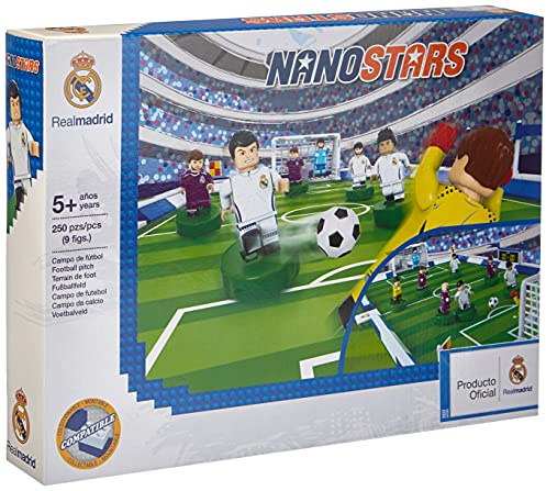 Nanostars Bus d’équipe Real Madrid 9 figuras, 250 piezas