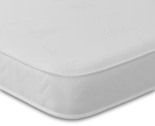 Extreme Comfort Aloe Vera Hybrid Essentials Memory-Schaum und Pinna-Coil-Bonnell-Innenfederkern-Matratze, Plüschgefühl, weiß, 18 cm tief, 70 cm kleines Einzelbett
