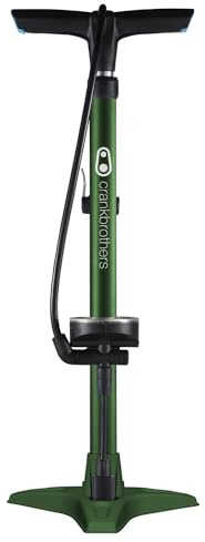 Crankbrothers Gem Floor Pump-Stamped Base-Green Bomba, Unisex, Verde, Talla única