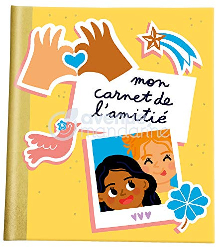MY MANDARINE CO189C - Un carnet de l'amitié UNICEF 72 pages 18x21 cm et une planche de stickers