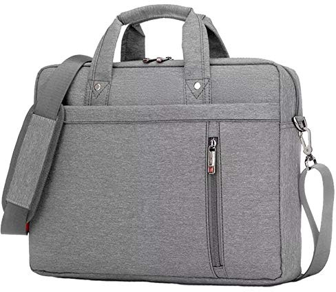 HotYou Sacoche en Ordinateur Portable, Serviettes Anti-Chocs avec Multi-Fonctionnel Sac à 17 pour Tablette/PC Ordinateur Portable/Chromebook/Macbook/Ultrabooks, Version 1 Gris