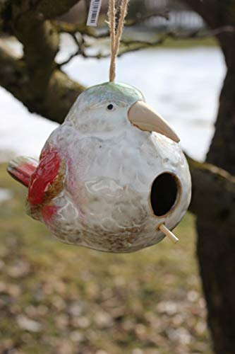unbekannt Vogelhaus Vogel aus Keramik, 14 x 20 x 14 cm zum Aufhängen
