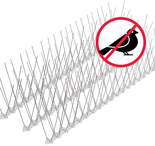 9 Meter Taubenabwehr Balkon Spikes vormontiert, Rostfreie Taubenschreck Vogelspikes, Vogelabwehr Spikes und Vogelschutz, Tierschutzkonformer Taubenschutz