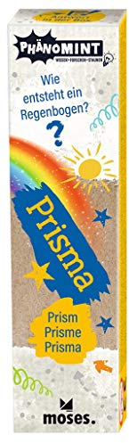 moses. PhänoMINT Prisma, Experimentierspielzeug für Kinder, Glas-Prisma zur Lichtbrechung in tolle Regenbogen-Farben, Klar