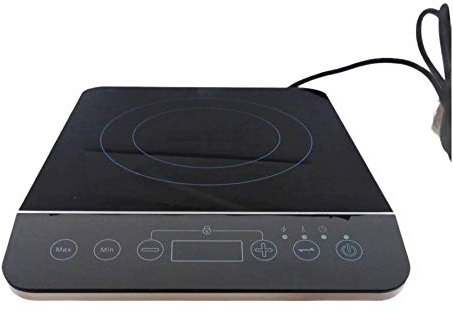FAST WORLD SHOPPING ® Piano Cottura Ad Induzione Fornello A Induzione 200 A 2000 Watt Piastra Elettrica In Vetroceramica Nero Lucido Display Lcd Touch Screen Bruciatore Per Padelle Ad Induzione