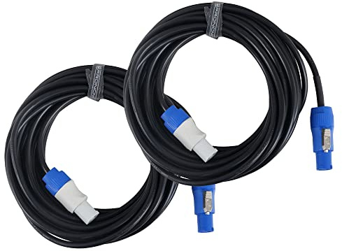 Pronomic Power Twist Link Kabel H05VV-F 3X 1,5 mm², verriegelbar (2, 1000, Zentimeter)