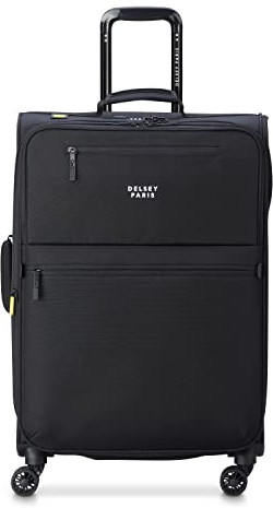 DELSEY PARIS - MAUBERT 2.0, Schwarz, M, Ausziehbarer Koffer mit 4 Rädern