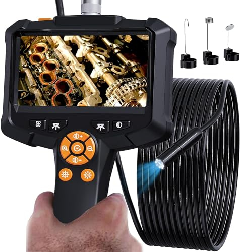 Daxiongmao Caméra Endoscopique Étanche IP67 - Inspection HD 1080P Avec Lumière, Flexible 16.5 M - Gadgets pour Hommes